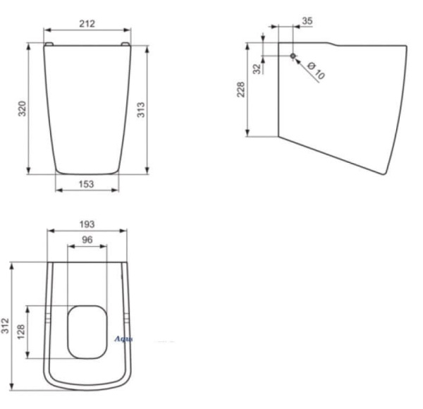 T409801 Полупьедестал Ventuno