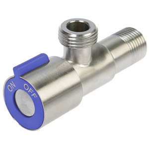 Кран угловой Accoona A473C-4 M1/2*1/2 синий Кран угловой Accoona A473C-4 M1/2*1/2 синий