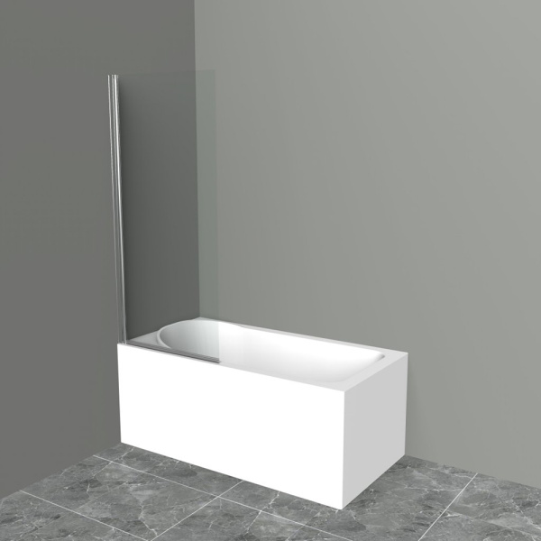 Шторка на ванну BelBagno Uno UNO-V-1-80/150-C-Cr 80 профиль хром, прозрачное стекло