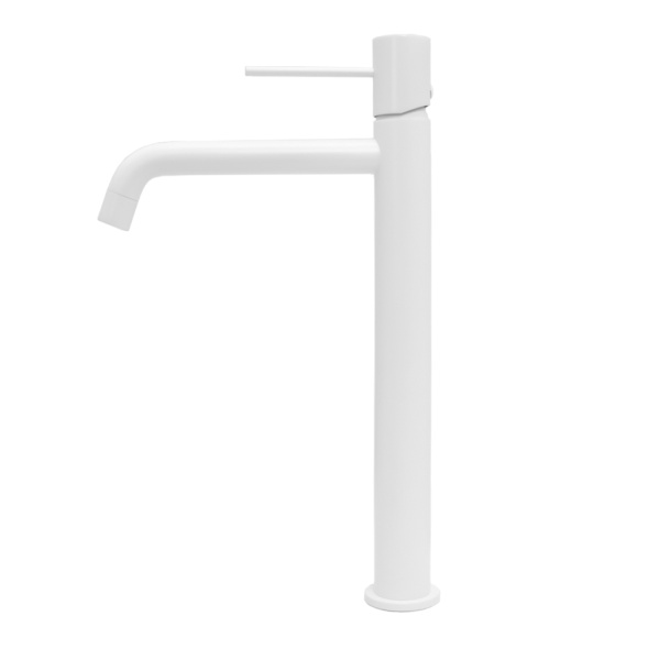 Смеситель для раковины AVS Slimmer высокий, белый матовый