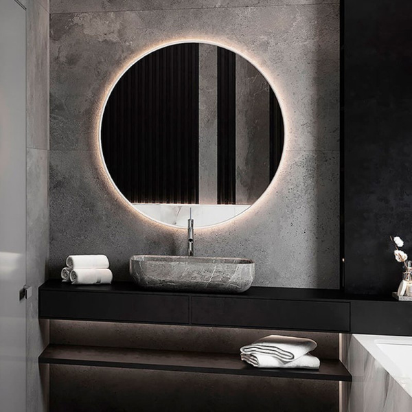 Зеркало с подсветкой AVS Лангано 100x100 см, антипар