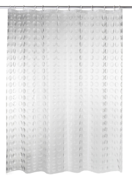 Штора для ванных комнат Loupe полупрозрачный 180*200