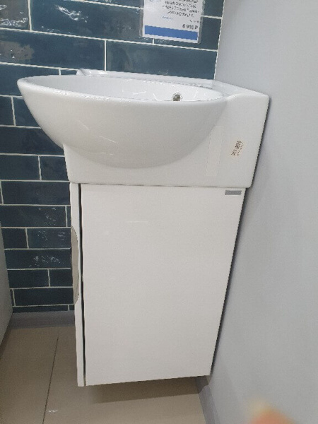 Тумба с раковиной Aqwella Рио 45 белая Тумба с раковиной Aqwella Рио 45 белая