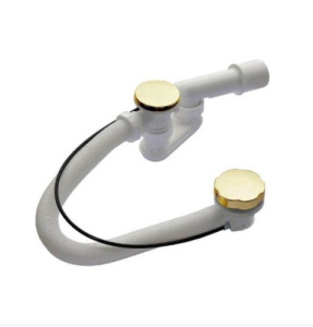 A55GOLD-RU-01 Сифон д/ван автомат 60 см ЗОЛОТО ALCAPLAST