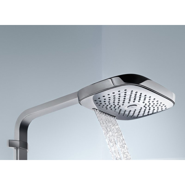 Душевая стойка Hansgrohe Raindance Select E 300 3 jet Showerpipe 27127400 хром/белый
