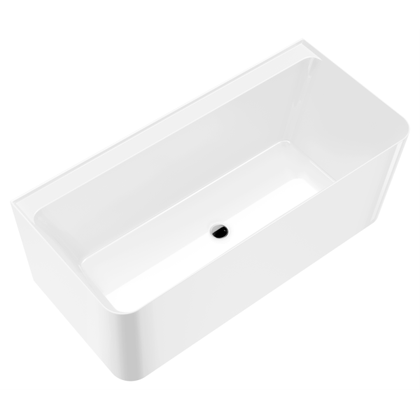 Акриловая ванна AVS Сканди 160x75 белая с донным клапаном