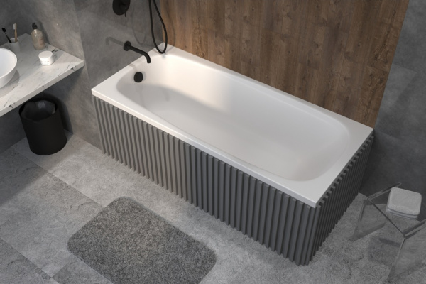 Акриловая ванна Whitecross Layla 180x80 белая, без каркаса