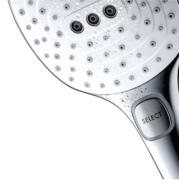 Душевая стойка Hansgrohe Raindance Select E 300 3 jet Showerpipe 27127400 хром/белый