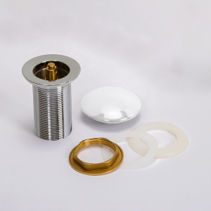 Донный клапан AVS без перелива, белый глянцевый Донный клапан AVS без перелива, белый глянцевый