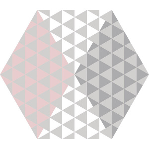 Керамогранит 23x27 матовый rosa Peonia KEROS M138