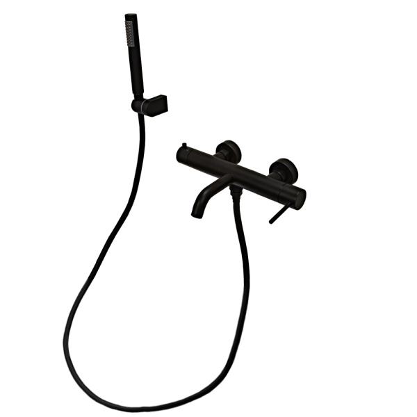 Смеситель для ванны с душем AVS Slimmer черный матовый Смеситель для ванны с душем AVS Slimmer черный матовый