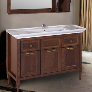 Тумба с раковиной ASB Wood Line Гранда 105 антикварный орех