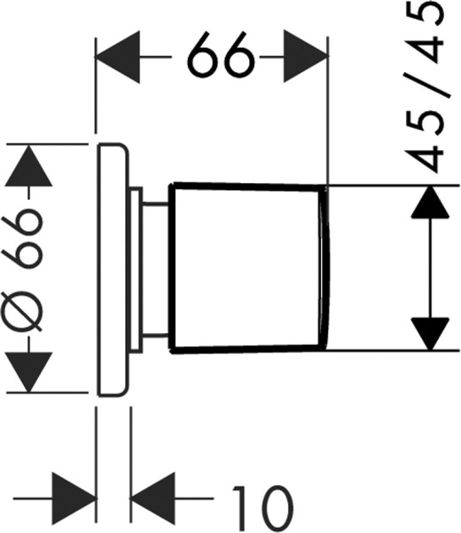Вентиль Hansgrohe Metris 31677000 с внутренней частью