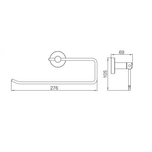 Держатель бумажного полотенца A12105-2 Держатель бумажного полотенца A12105-2