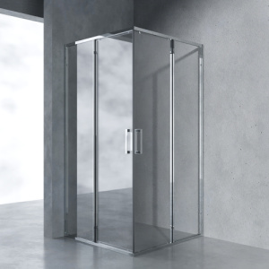 Душевой уголок AVS Куб Лайт 100x100 см профиль хром, стекло прозрачное