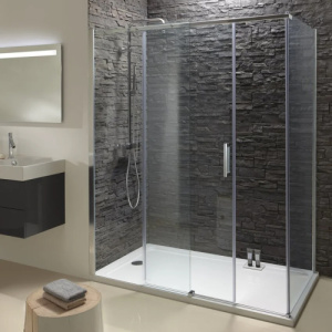 Душевой уголок Jacob Delafon Contra 120х90 профиль хром, стекло прозрачное