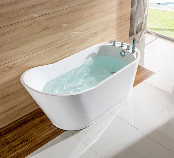 Акриловая ванна AVS Кармента 170х80 белая, с донным клапаном