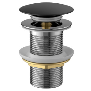 Донный клапан AVS Slimmer без перелива, черный матовый Донный клапан AVS Slimmer без перелива, черный матовый