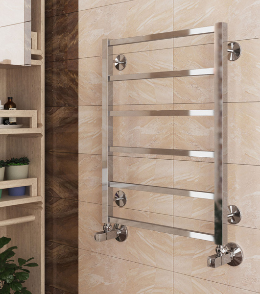 Полотенцесушитель водяной Terminus Контур П6 30х70 хром