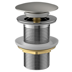 Донный клапан AVS Slimmer без перелива, брашированный никель Донный клапан AVS Slimmer без перелива, брашированный никель