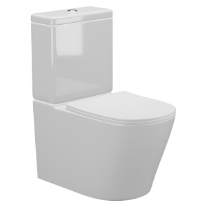 Унитаз-компакт AVS Кристалл безободковый, белый