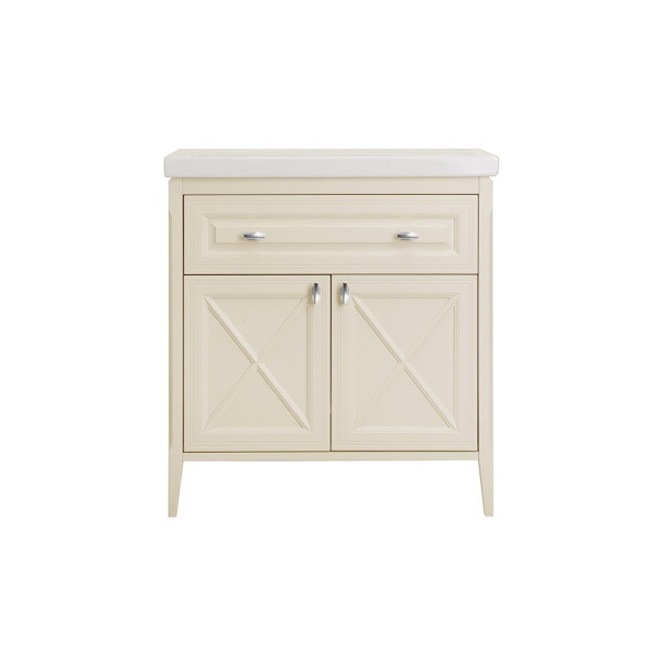 Тумба с раковиной ASB Wood Line Монте 80 бежевая