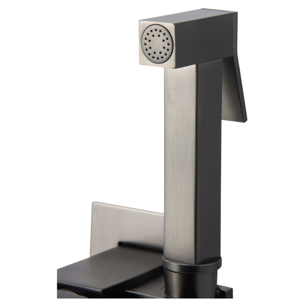 Гигиенический душ со смесителем Maxonor PL6504-9 оружейная сталь