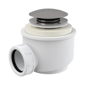 Сифон для поддона Alcaplast A465-50 d50 click-clack хром