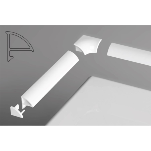 Бордюр Ravak XB442000001 200 белый