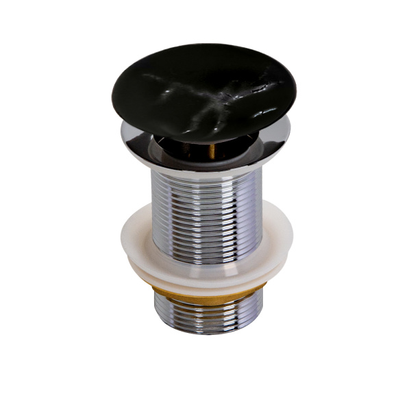 Раковина AVS Карина 52x40 черный мрамор матовая с донным клапаном