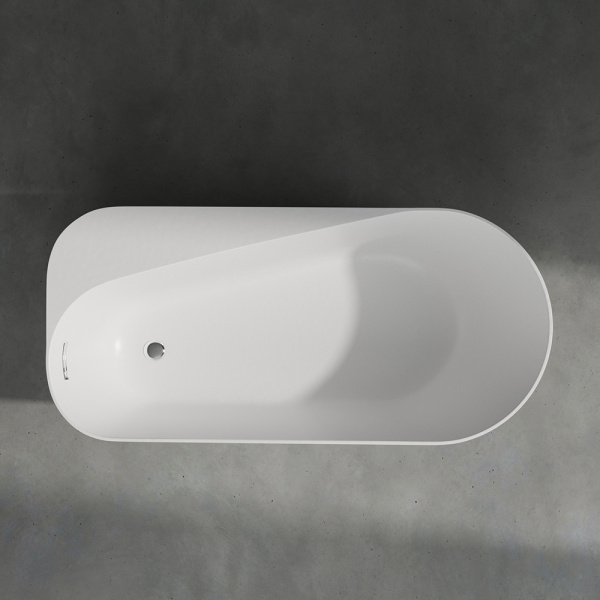 Акриловая ванна AVS Персея 170х80 белая, с донным клапаном