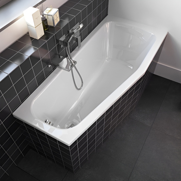 Акриловая ванна Riho Amalfi 160х70 L белая, без ножек