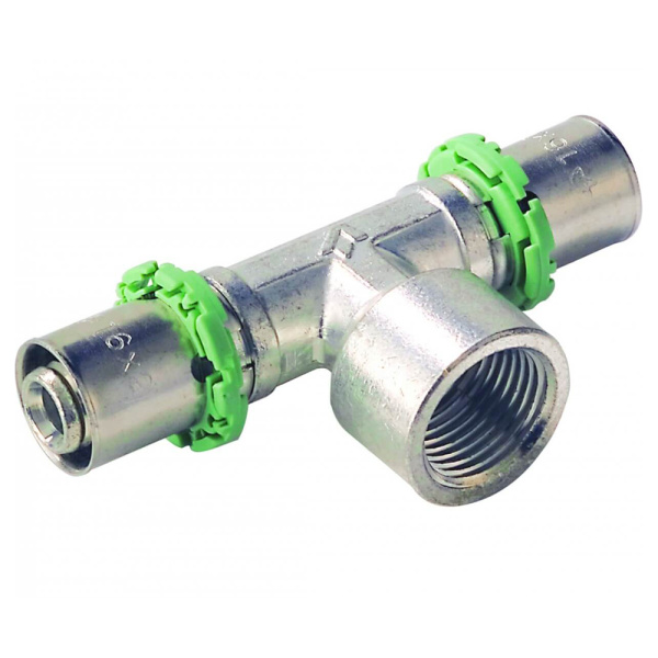 Пресс тройник с внутренней резьбой 16-1/2-16 СОМАР 7130G