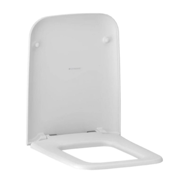 500.837.01.1 GEBERIT сиденье для унитаза ICON Square, с микр., быстроразъемные петли (белый)