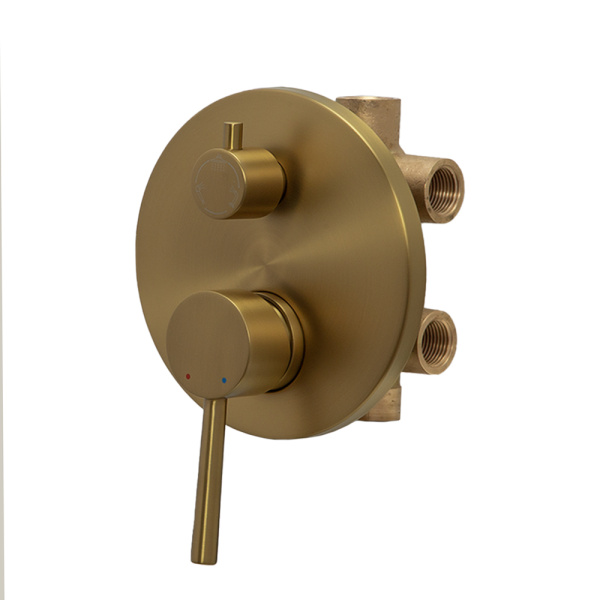 Душевой комплект AVS Slimmer 4в1 брашированное золото