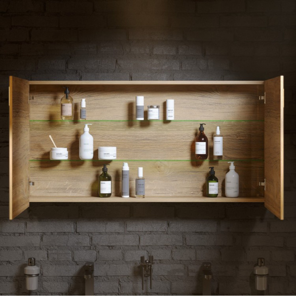 Зеркало-шкаф Aqwella Mobi 100x60 см, белое