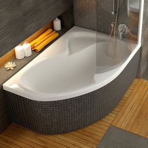 Акриловая ванna Ravak Rosa II 150x105 R белая, без ножек