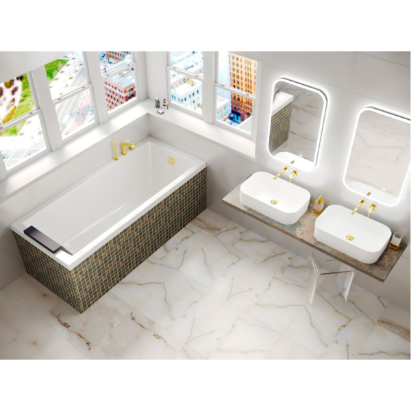 Акриловая ванна Whitecross Wave 170х75 белая, без каркаса