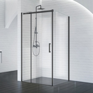Душевой уголок BelBagno Acqua ACQUA-AH-1-120/90-C-NERO 120х90 профиль черный, прозрачное стекло
