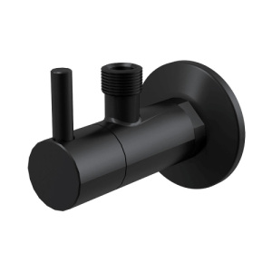 Кран угловой 1/2х3/8 круглый Alcaplast ARV001-BLACK