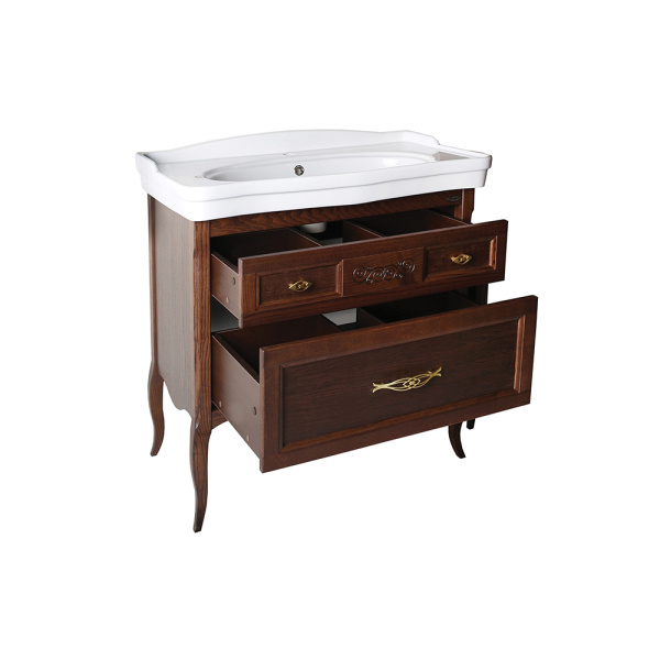 Тумба с раковиной ASB Wood Line Модерн 85 антикварный орех Тумба с раковиной ASB Wood Line Модерн 85 антикварный орех