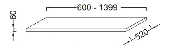 Столешница квебекский дуб с кронштейнами Parallel Jacob Delafon Столешница квебекский дуб с кронштейнами Parallel Jacob Delafon