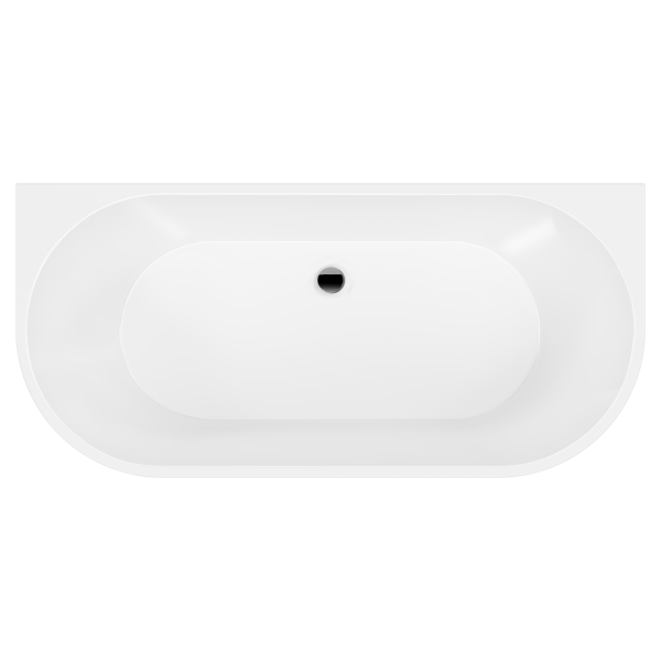 Акриловая ванна AVS Фрея 160x75 белая с донным клапаном