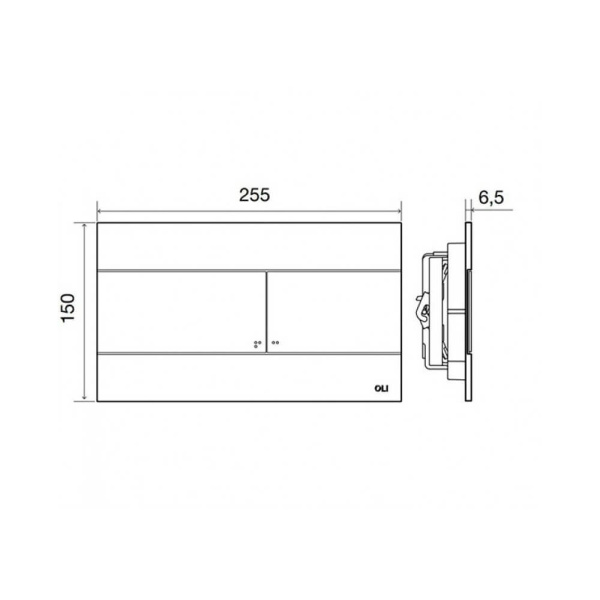Кнопка смыва Slim Oli 88640/659056