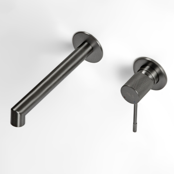 Смеситель для раковины AVS Seeme с внутренней частью, оружейная сталь