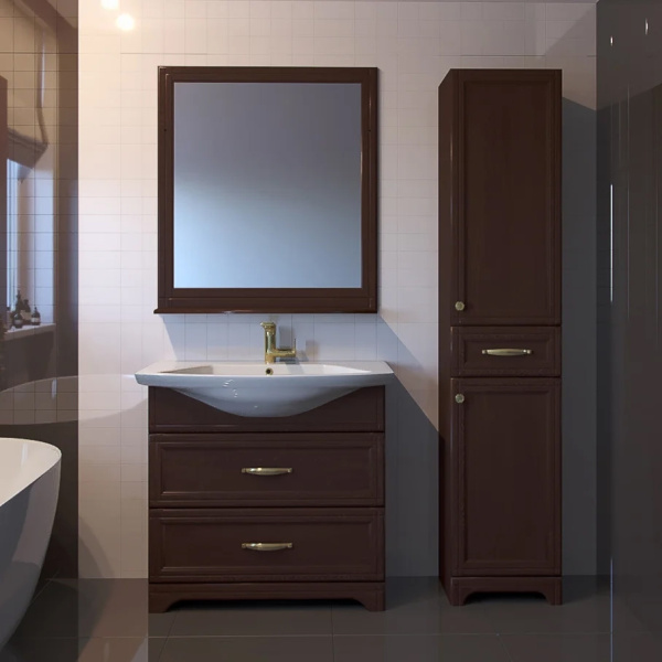 Тумба с раковиной ASB Wood Line Берта 85 антикварный орех Тумба с раковиной ASB Wood Line Берта 85 антикварный орех