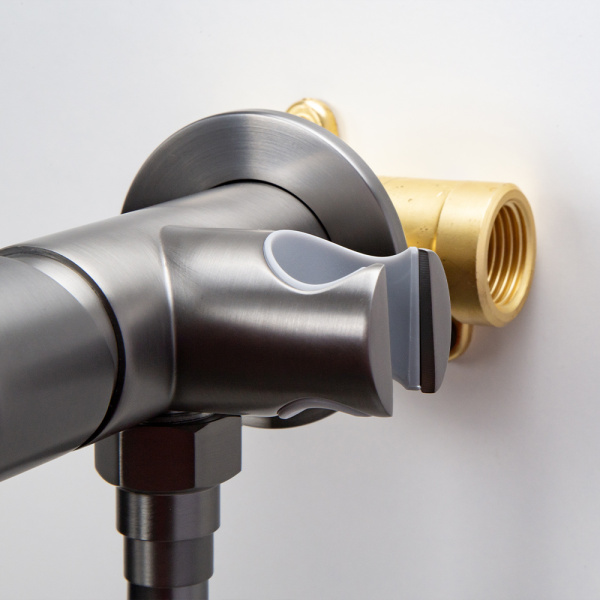 Гигиенический душ со смесителем AVS Slimmer оружейная сталь