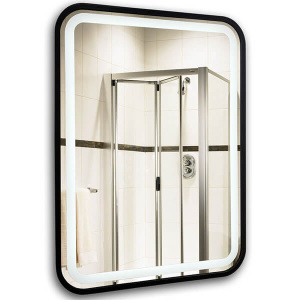 Зеркало с подсветкой AVS Отарио 60х80 см, черное Зеркало с подсветкой AVS Отарио 60х80 см, черное