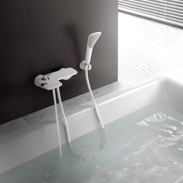 KLUDI FIZZ Душевой гарнитур для ванны 1S, белый хром 6765091-00 KLUDI FIZZ Душевой гарнитур для ванны 1S, белый хром 6765091-00