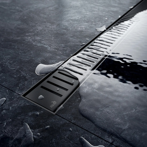 Решетка 750-PURE M черная матовая для APZ1 AlcaPlast Решетка 750-PURE M черная матовая для APZ1 AlcaPlast